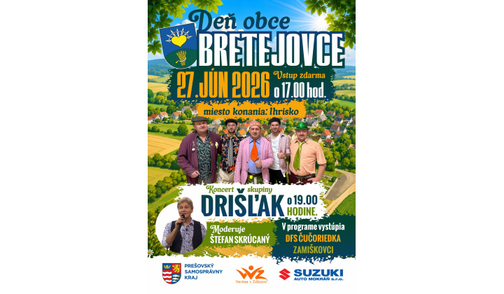 Fotka - Deň obce 27.6.2026 v Bretejovciach